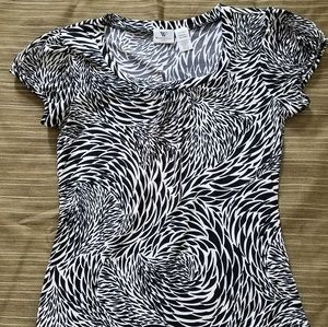 Zebra print top by Worthington